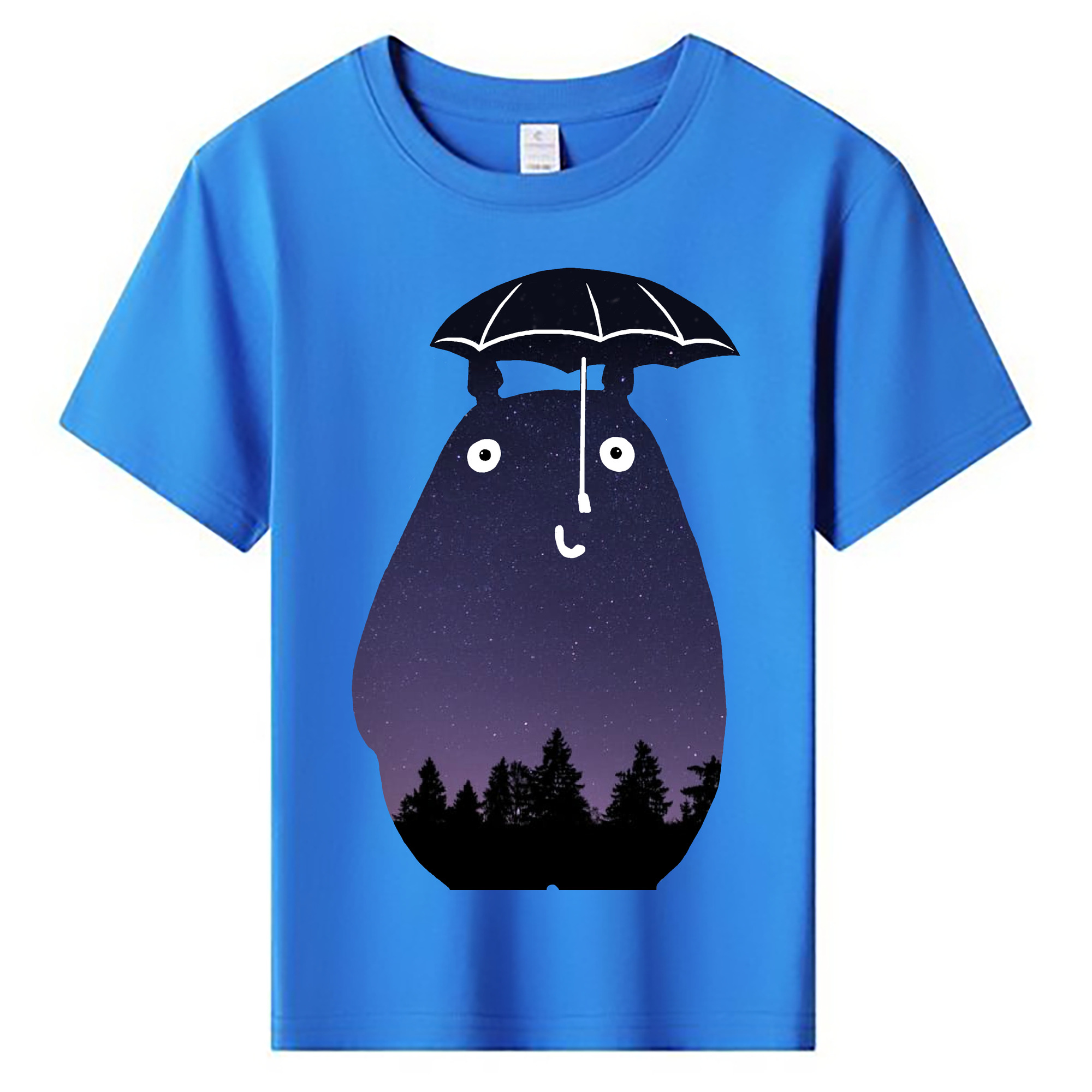（画像用） となりのトトロ 草壁メイ 草壁サツキ My Neighbor Totoro Satsuki Kusakabe Mei Kusakabe 綿100％キッズTシャツ（フロントプリント）